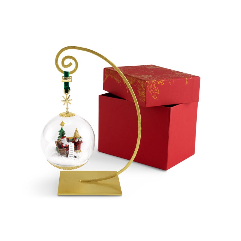 Santa by the Fireplace Ornament