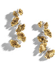 Butterfly Ginkgo Earrings with Diamonds