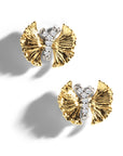 Butterfly Ginkgo Earrings with Diamonds