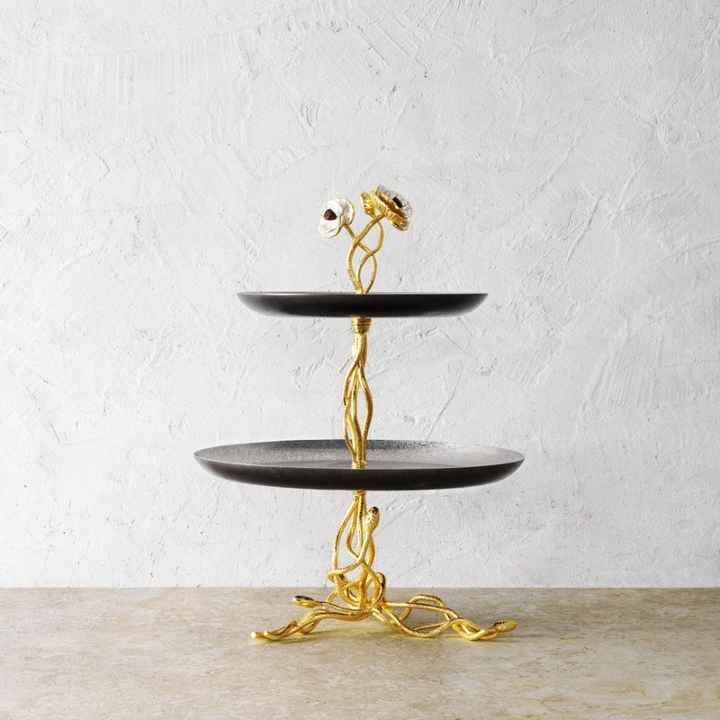 Michael Aram Anemone 2 - Tier Etagere