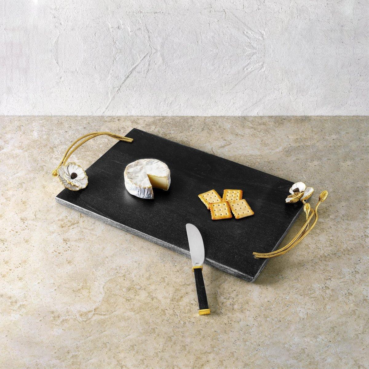 Michael Aram Anemone Cheese Board with Knife