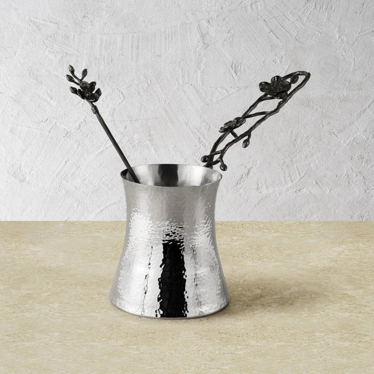 Michael Aram Black Orchid Coffee Pot with Spoon - Large