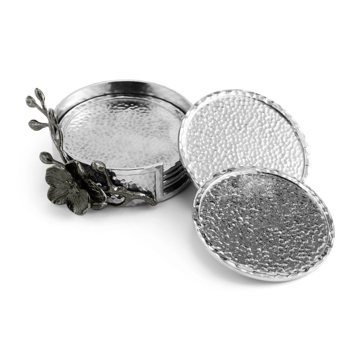 Michael Aram Black Orchid Drink Coaster Set
