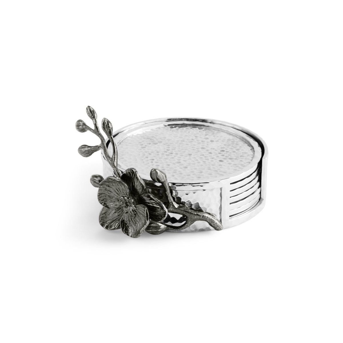 Michael Aram Black Orchid Drink Coaster Set