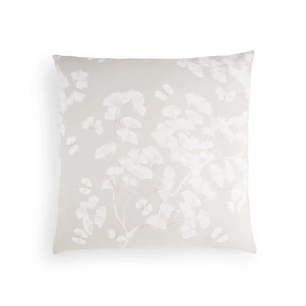 Michael Aram Butterfly Ginkgo Euro Shams - Stone and White