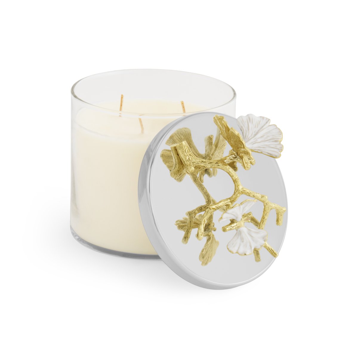 Butterfly Ginkgo Gold Decorative Scented Candle | Michael Aram
