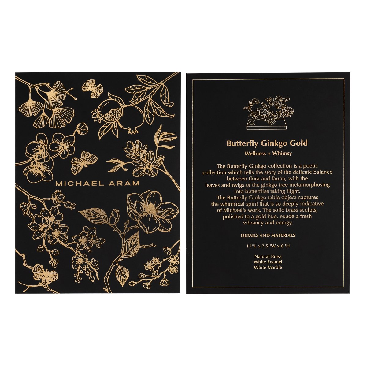 Michael Aram Butterfly Ginkgo Gold Decorative Object