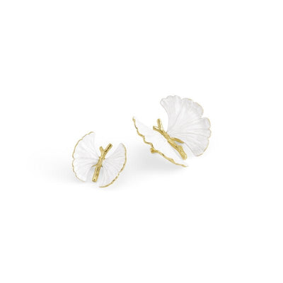 Michael Aram Butterfly Ginkgo Gold Decorative Objects Set of 2