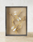 Michael Aram Butterfly Ginkgo Gold Fabric Shadow Box