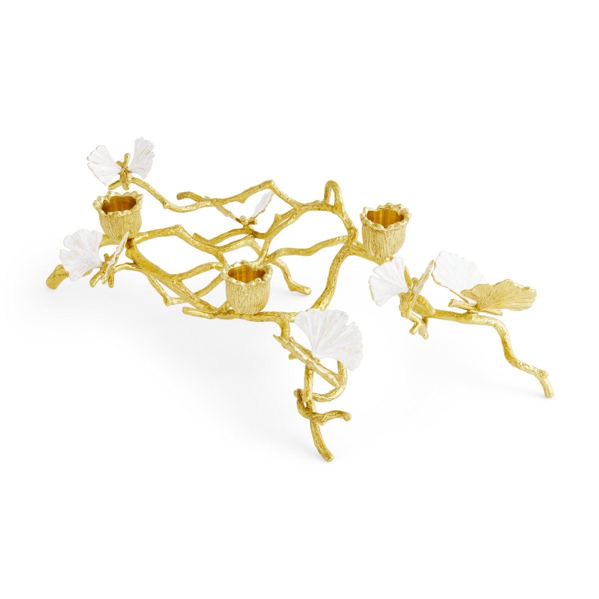 Butterfly Ginkgo Gold Low Candleholders – Michael Aram Butterfly Ginkgo Gold Low Candleholders – Michael Aram