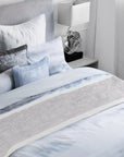 Michael Aram Foiled Bed Scarf Silver