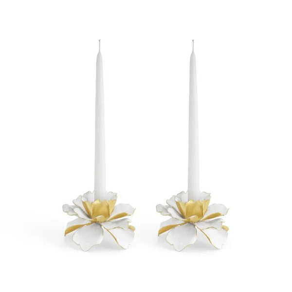 Michael Aram Gardenia Candleholders S/2