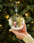 Michael Aram Island Santa Snow Globe Ornament