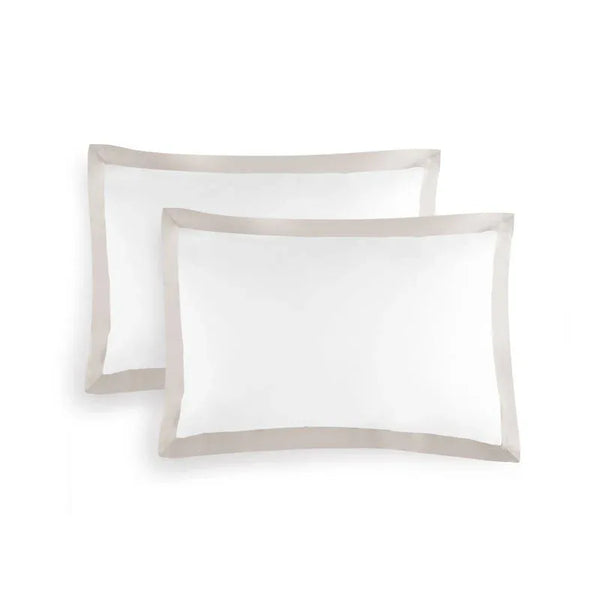 Michael Aram King Pillowcase Set - Stone and White