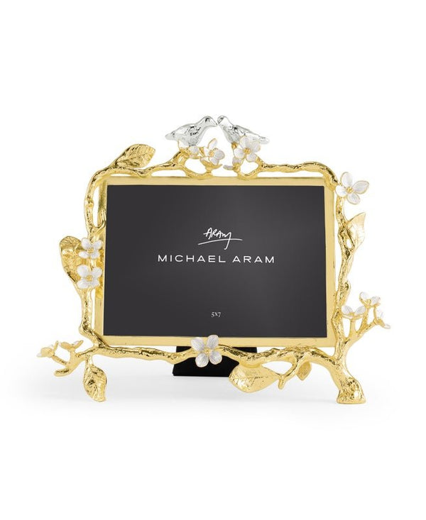 Michael Aram Lovebirds Silver & Gold 5 x 7 Frame