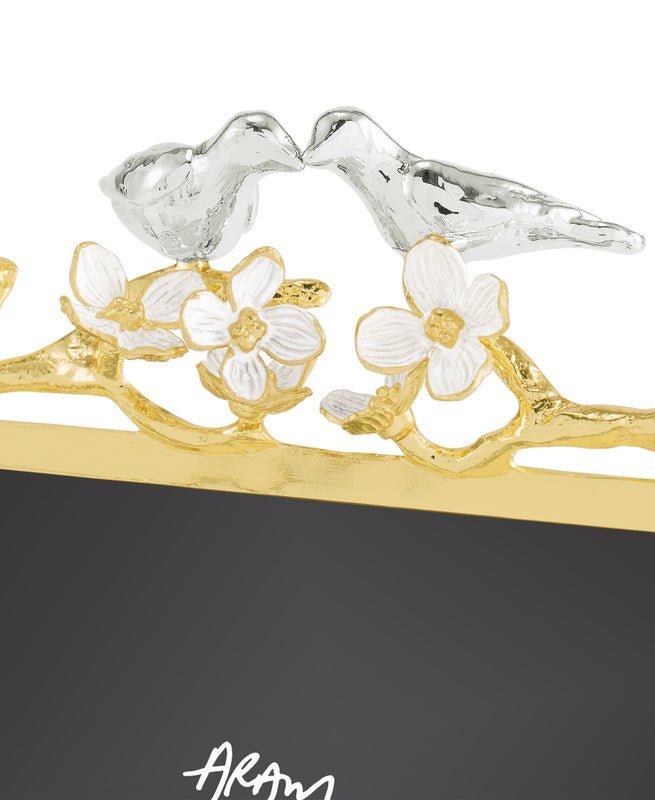 Michael Aram Lovebirds Silver & Gold 5 x 7 Frame