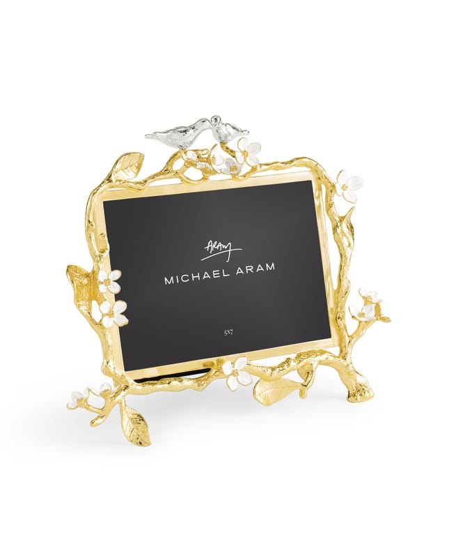 Michael Aram Lovebirds Silver & Gold 5 x 7 Frame