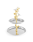 Michael Aram Lovebirds Silver & Gold Etagere