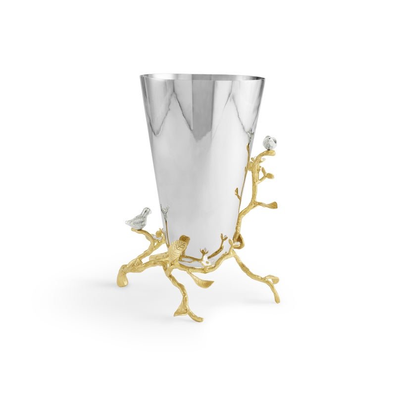 Michael Aram Lovebirds Silver & Gold Medium Vase
