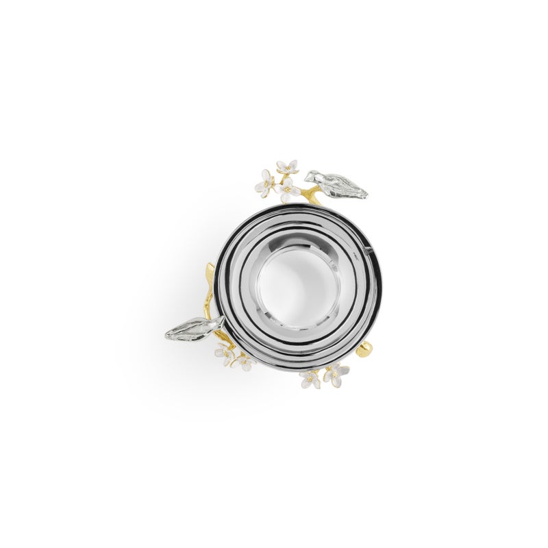 Michael Aram Lovebirds Silver & Gold Nut Bowl