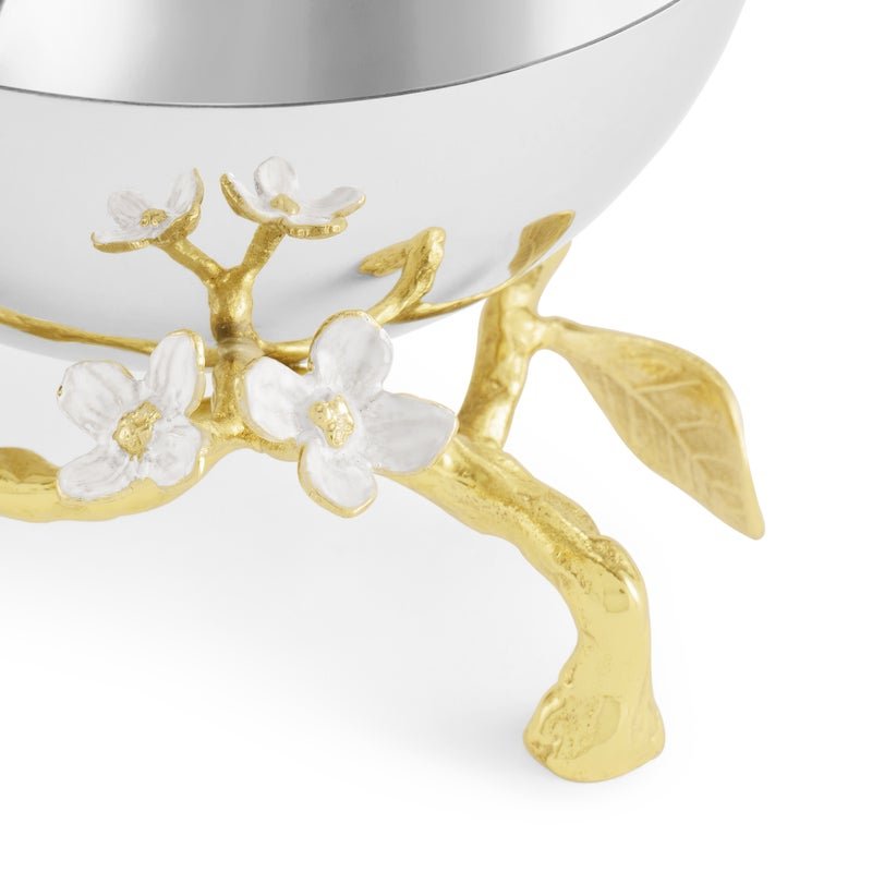 Michael Aram Lovebirds Silver & Gold Nut Bowl