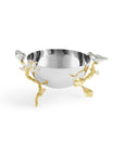 Michael Aram Lovebirds Silver & Gold Nut Bowl