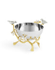 Michael Aram Lovebirds Silver & Gold Nut Bowl