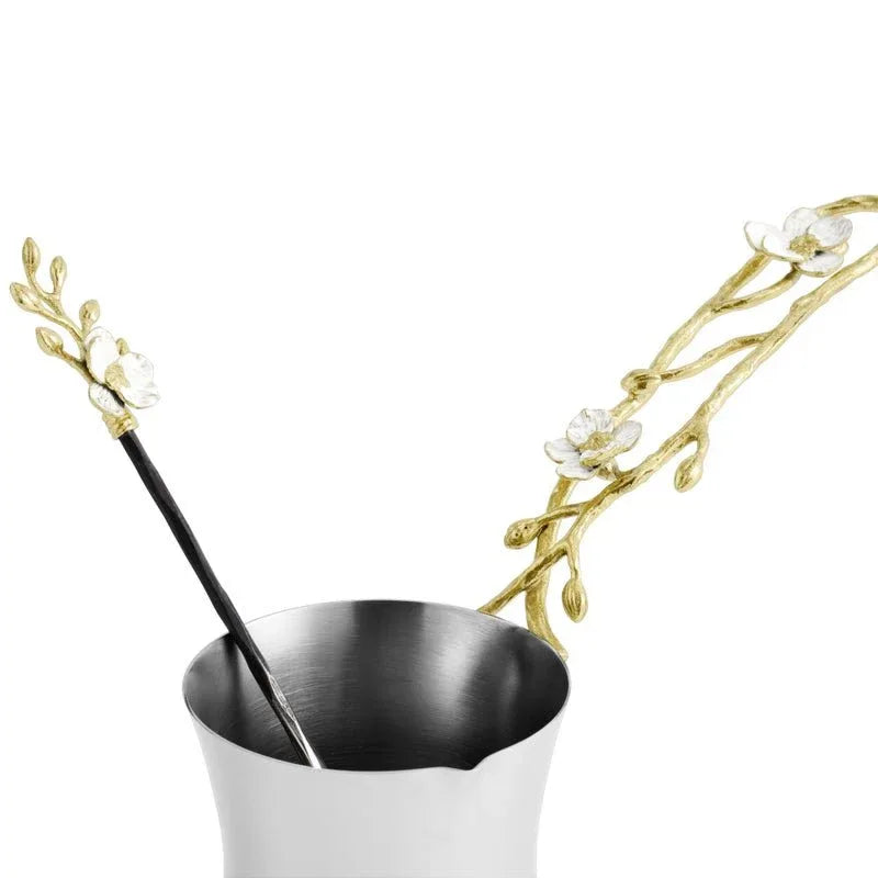 Orchid Coffee Pot with Spoon – Michael Aram