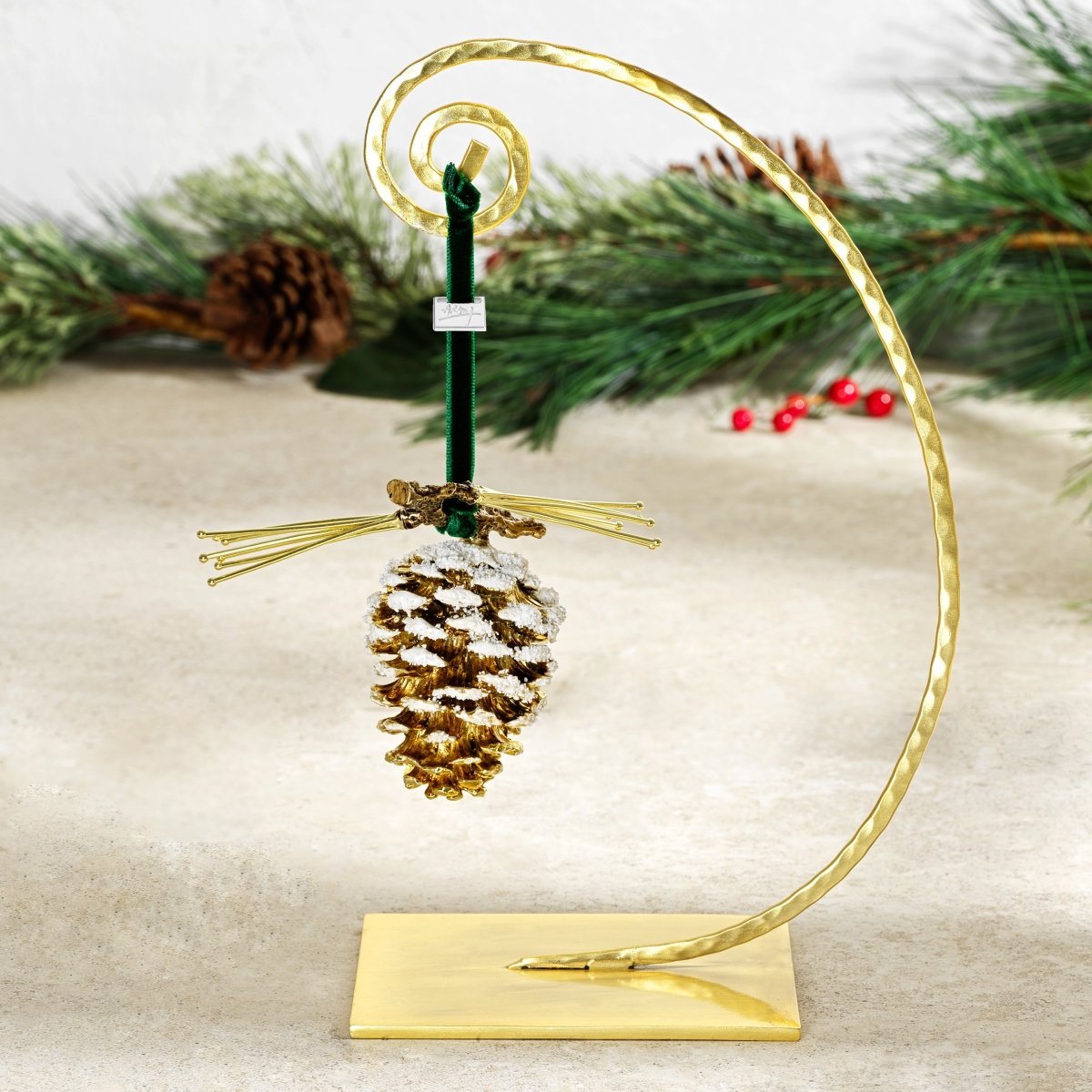 Michael Aram Pine Cone Snowy Ornament