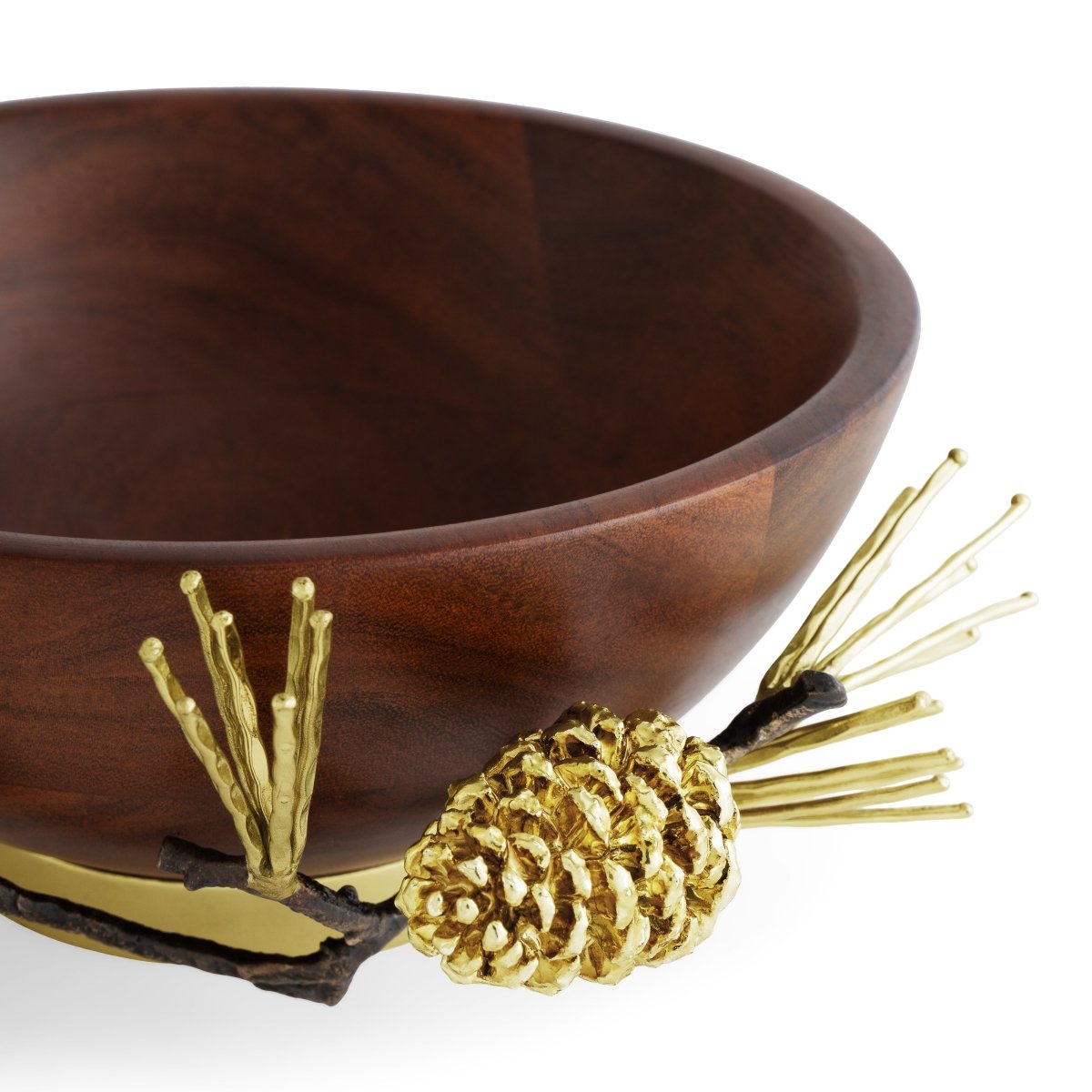 Michael Aram Pine Cone Wood Small Bowl