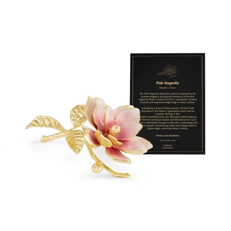 Pink Magnolia Decorative Object – Michael Aram