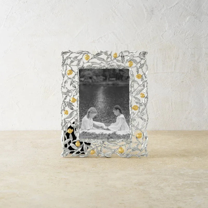 Pomegranate Silver & Gold 5x7 Frame – Michael Aram