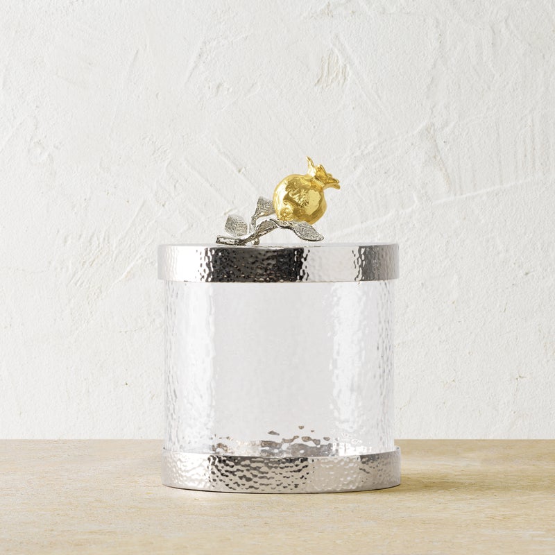 Michael Aram Pomegranate Silver & Gold Canister