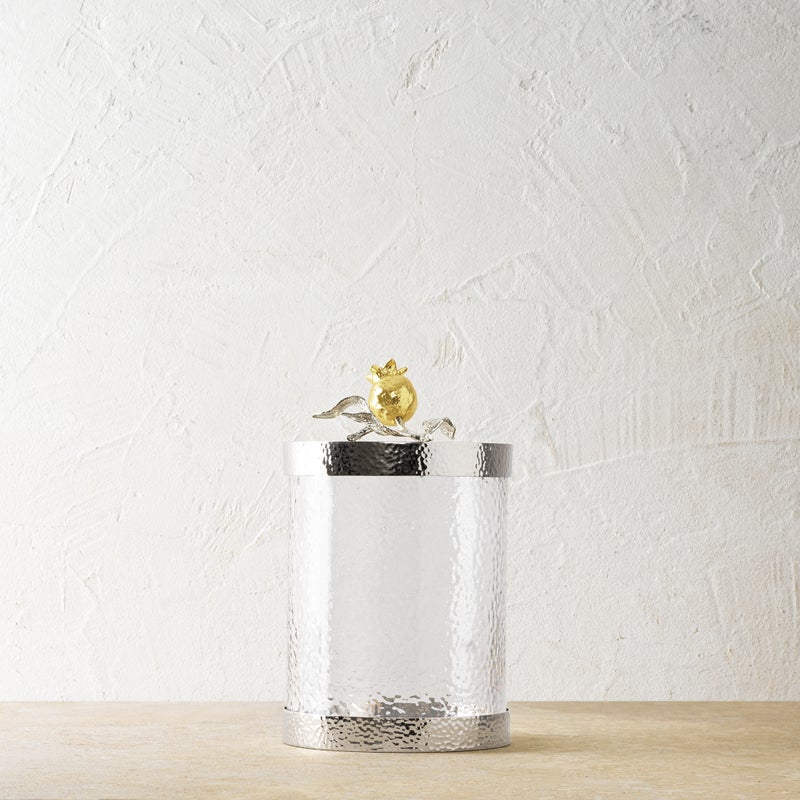 Michael Aram Pomegranate Silver &amp; Gold Canister