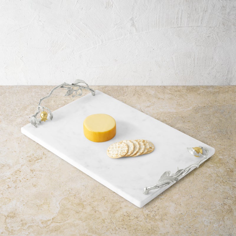 Michael Aram Pomegranate Silver &amp; Gold Cheeseboard &amp; Spreader