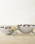 Michael Aram Pomegranate Silver & Gold Double Bowl