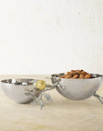 Michael Aram Pomegranate Silver & Gold Double Bowl