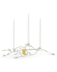 Michael Aram Pomegranate Silver & Gold Low Candleholders