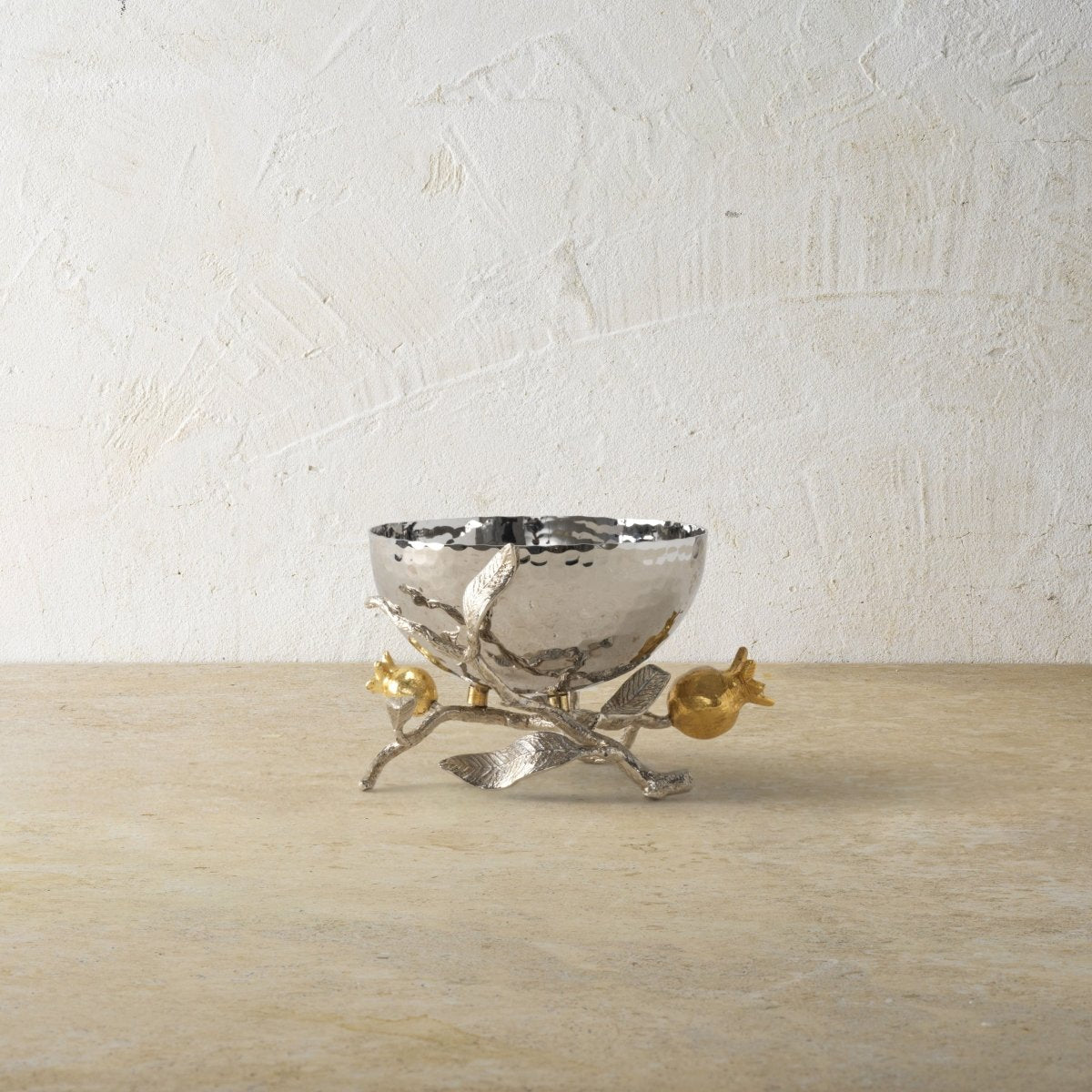 Michael Aram Pomegranate Silver &amp; Gold Nut Bowl