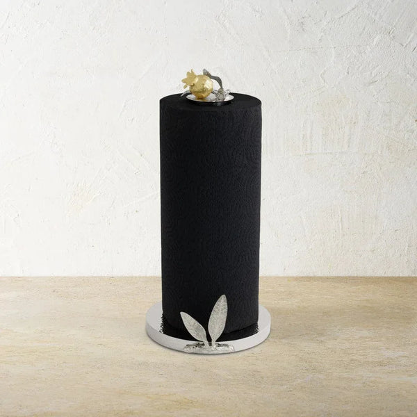 Michael Aram Pomegranate Silver & Gold Paper Towel Holder