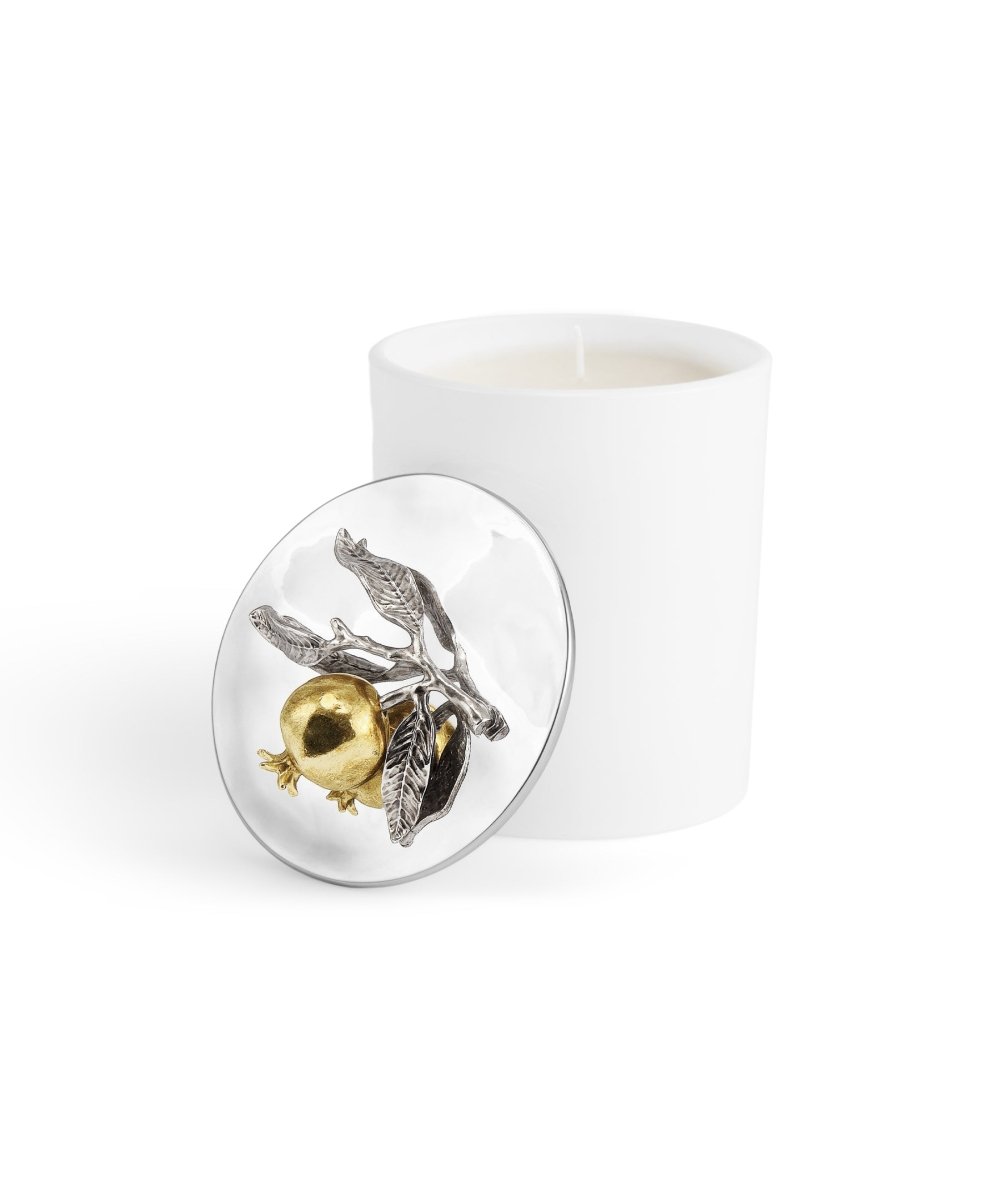 Michael Aram Pomegranate Silver & Gold Scented Candle, 8 oz.