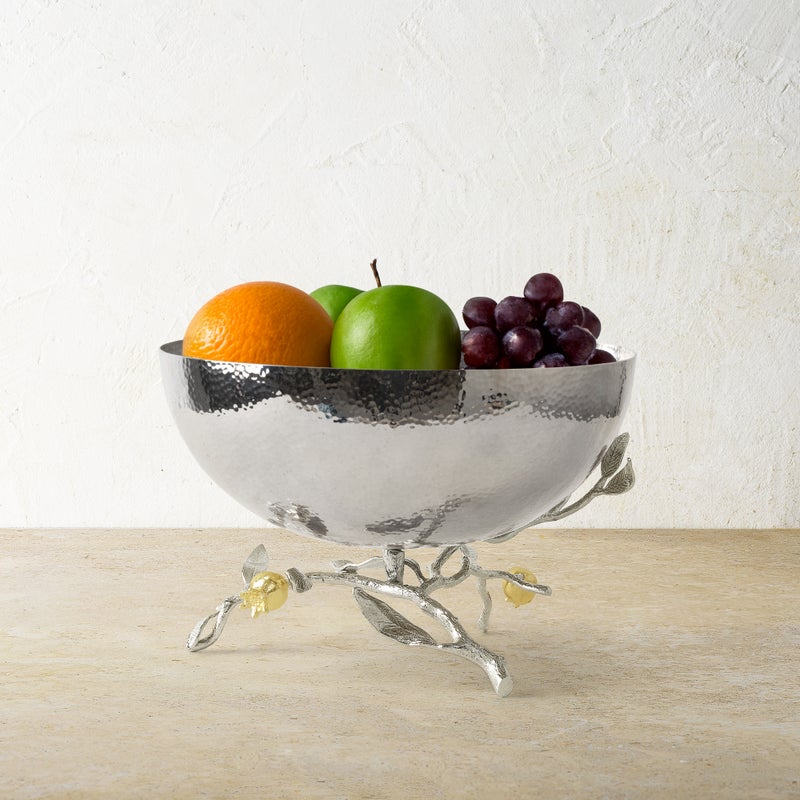 Michael Aram Pomegranate Silver & Gold Serving Bowl