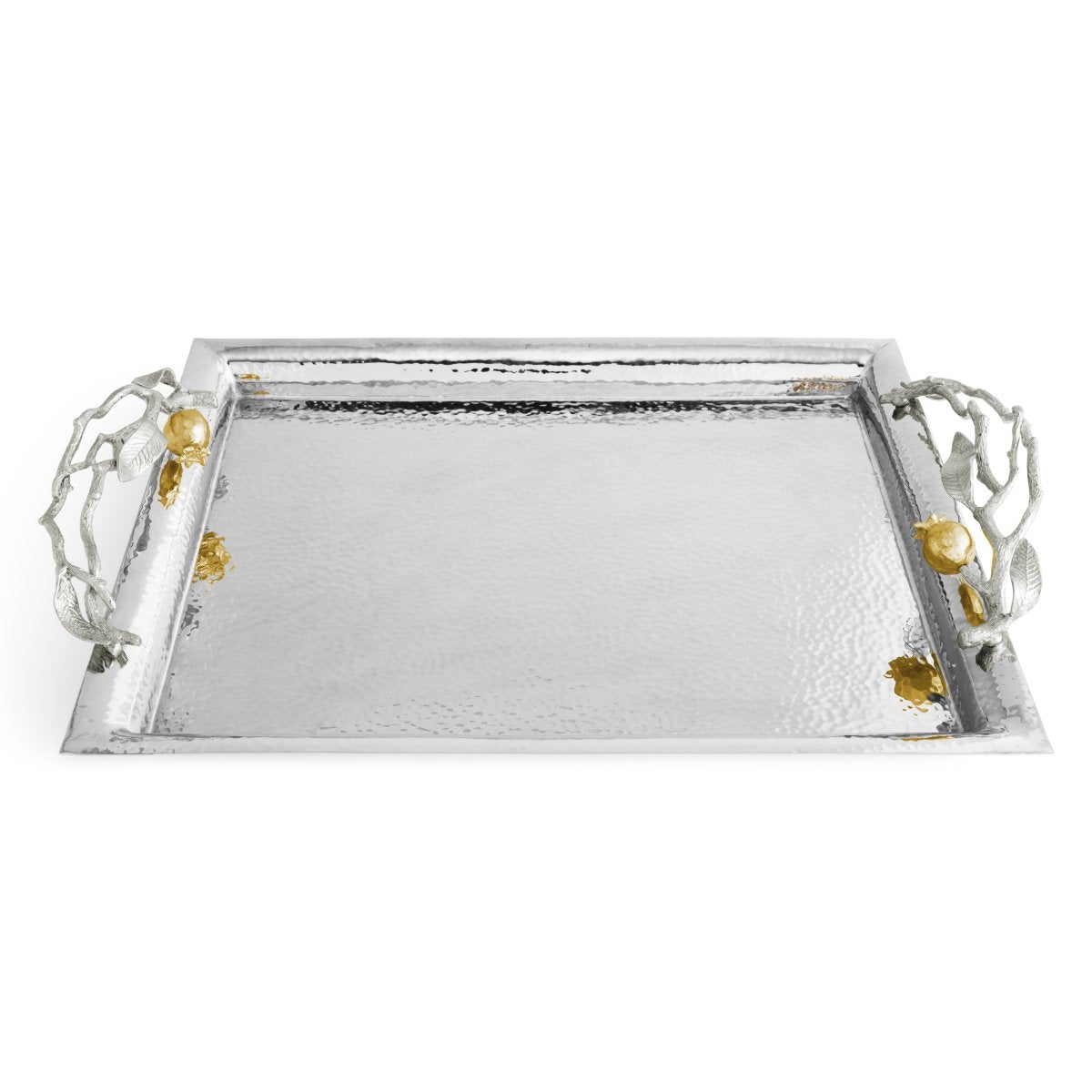 Michael Aram Pomegranate Silver &amp; Gold Serving Tray