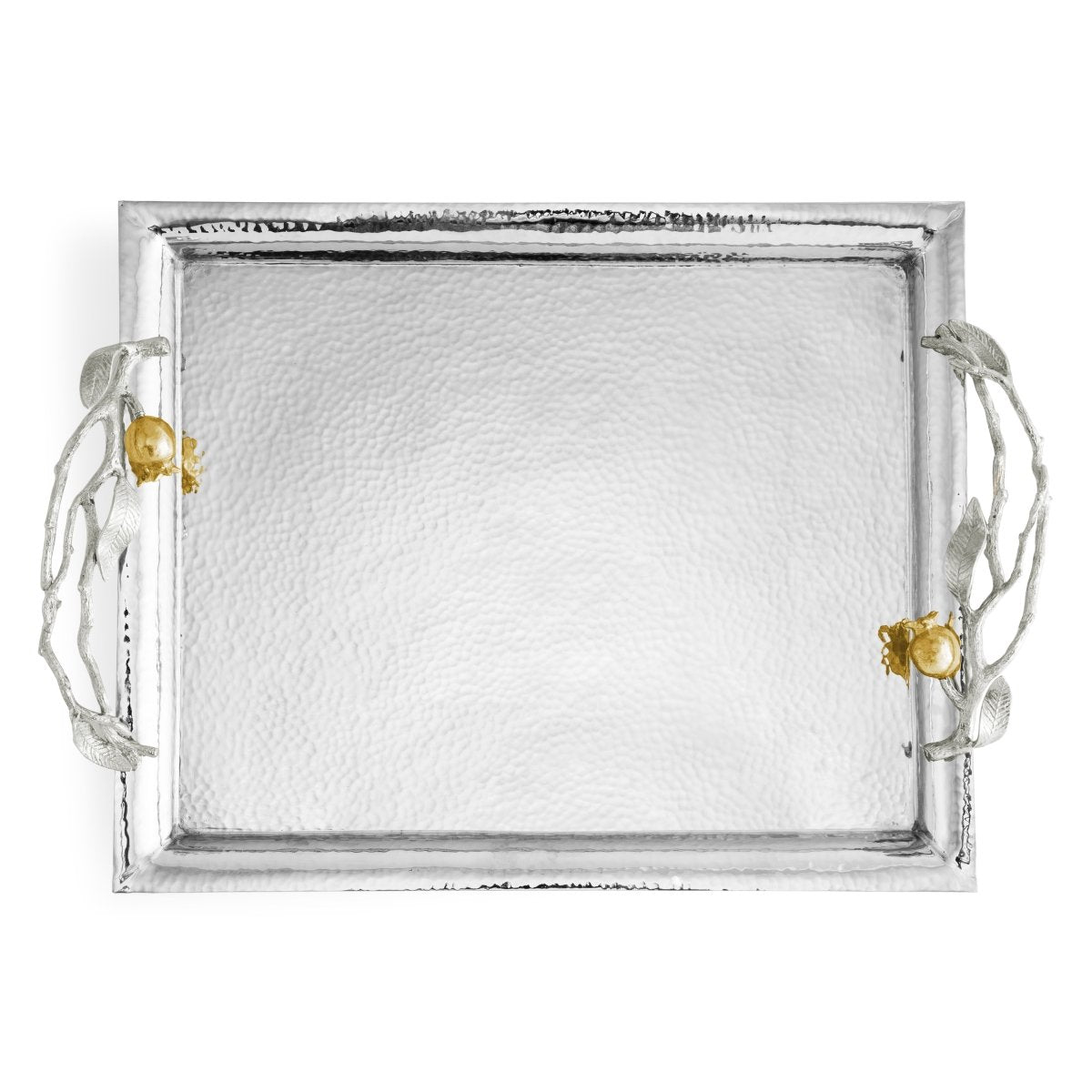 Michael Aram Pomegranate Silver &amp; Gold Serving Tray