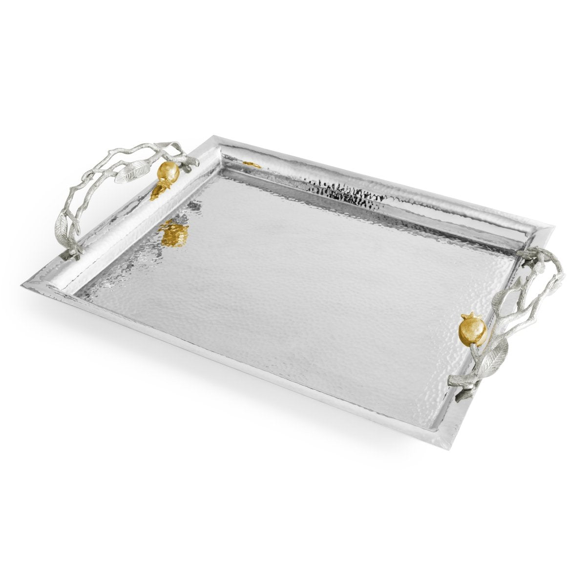 Michael Aram Pomegranate Silver &amp; Gold Serving Tray