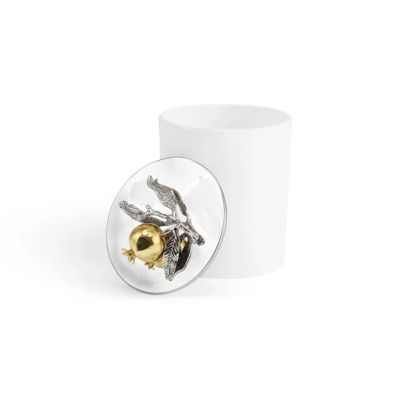 Michael Aram Pomegranate Silver & Gold Single Wick Scented Candle