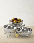 Michael Aram Pomegranate Silver & Gold Triple Bowl