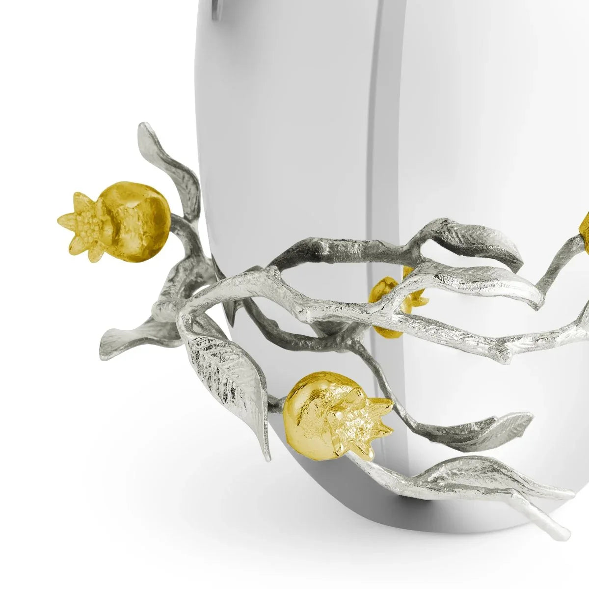 Pomegranate Silver & Gold Vase – Michael Aram