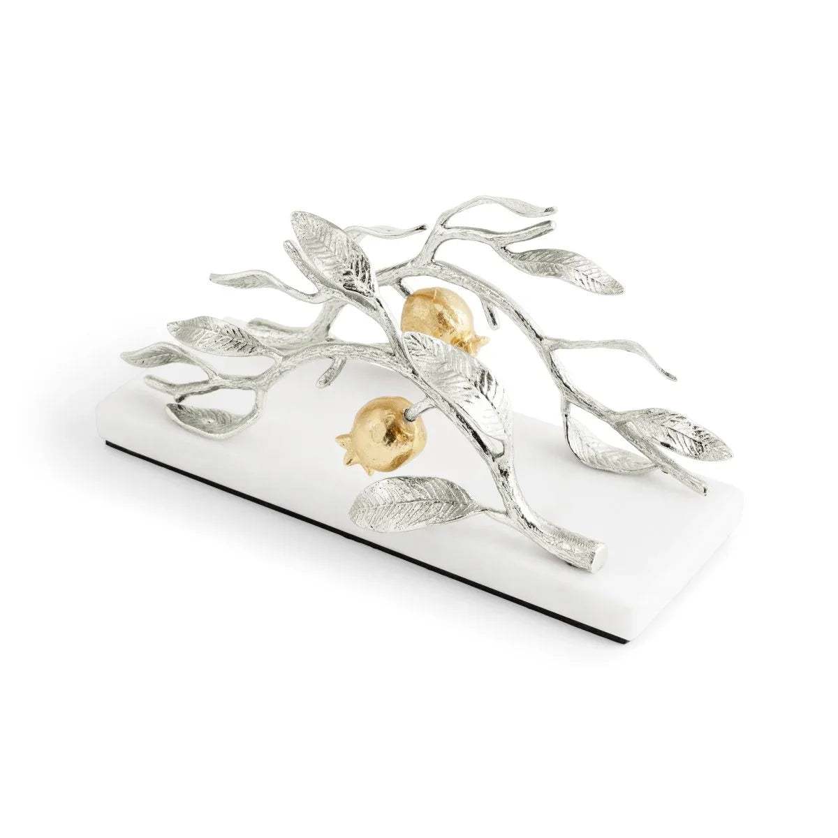 Pomegranate Silver & Gold Vertical Napkin Holder – Michael Aram