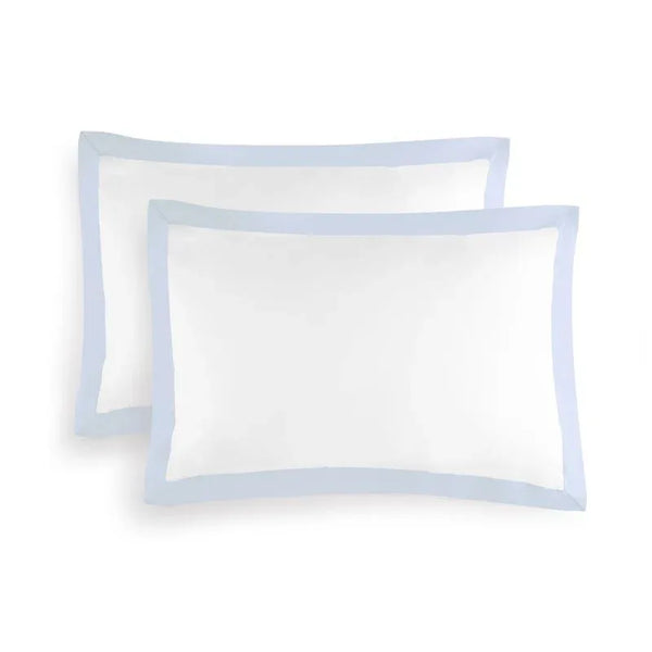 Michael Aram Queen Pillowcase Set - Sky and White